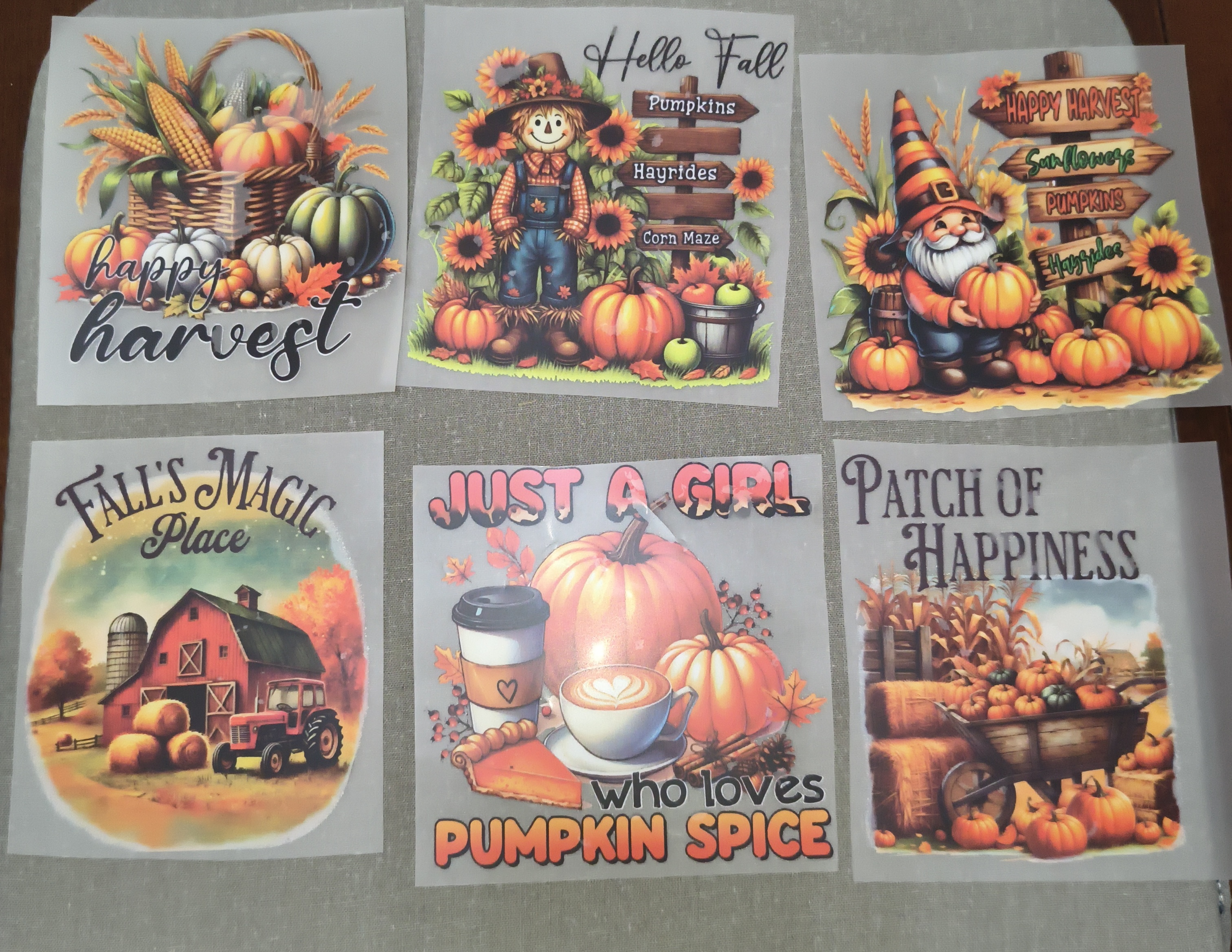 Fall seasonal apparel designs