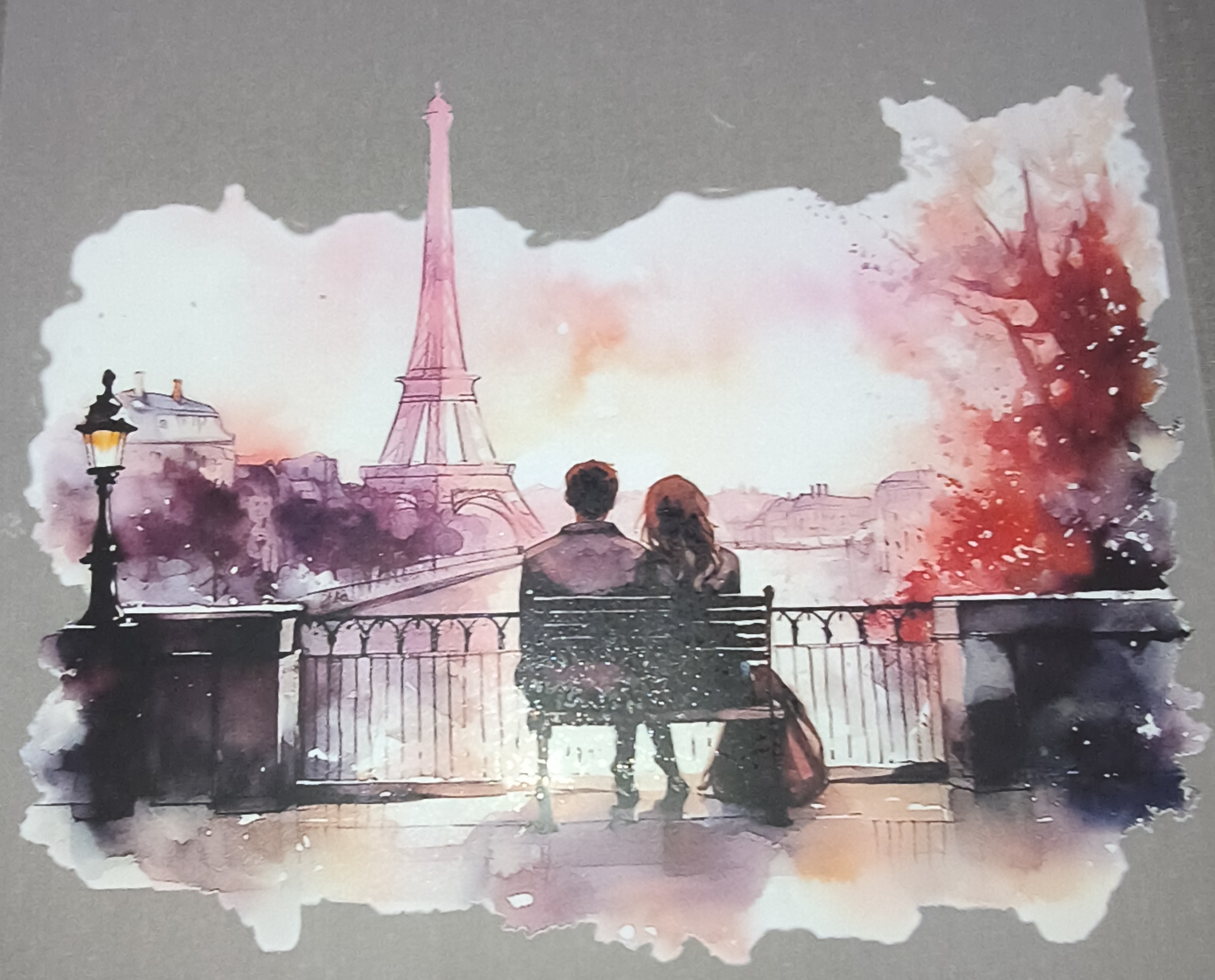 Romantic Paris scene